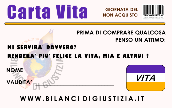 La Giornata del Non Acquisto – il contributo di Gesualdi